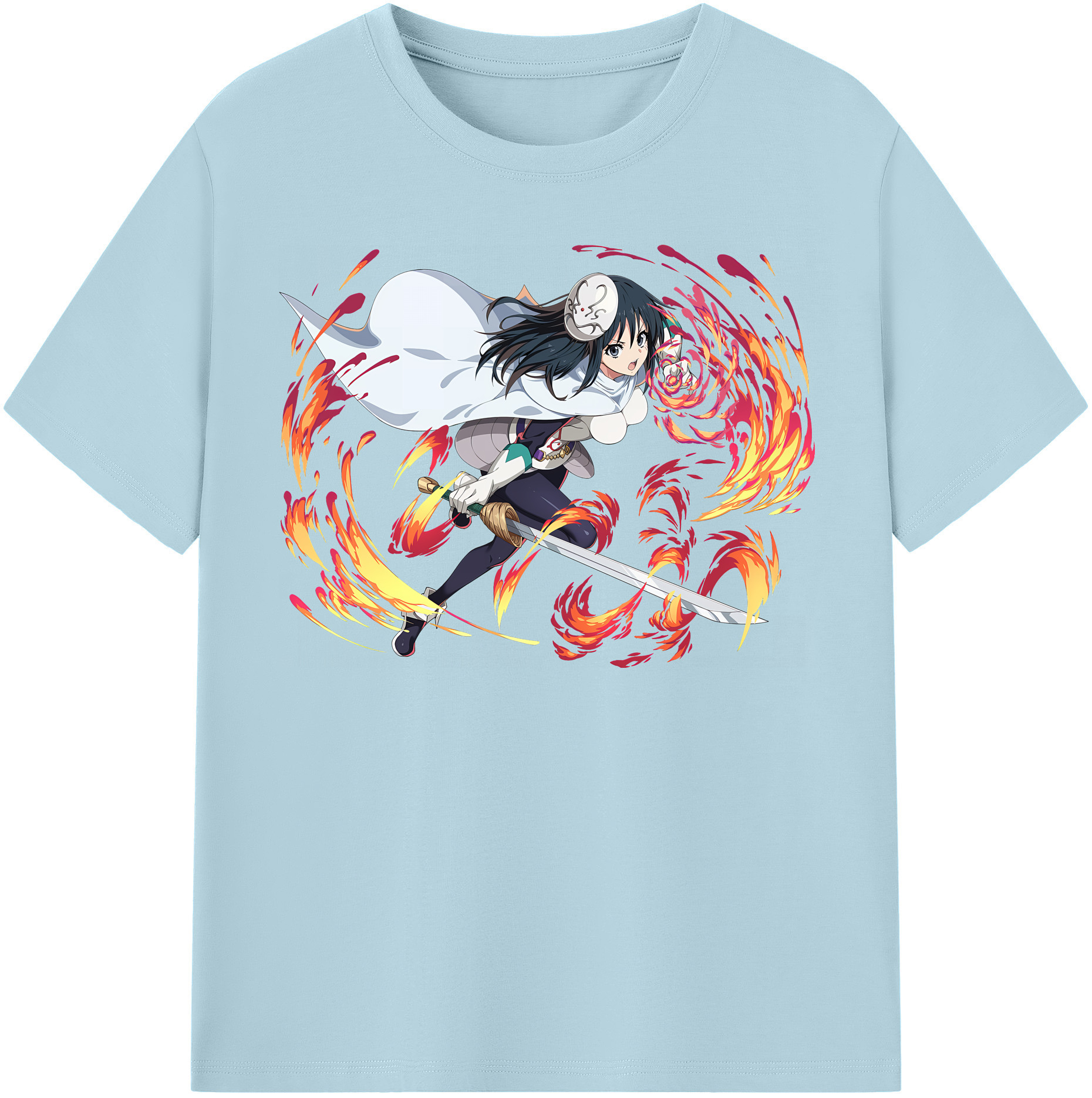 （画像用） 転スラ Regarding Reincarnated to Slime 綿100％半袖Tシャツ（フロントプリント）